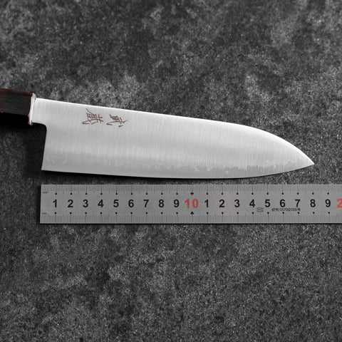 Santoku HAP-40 Poliert Ebenholz Griff 180mm-[Musashi]-[Japan-Küchenmesser]