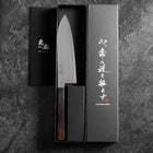 Santoku HAP-40 Poliert Ebenholz Griff 180mm-[Musashi]-[Japan-Küchenmesser]