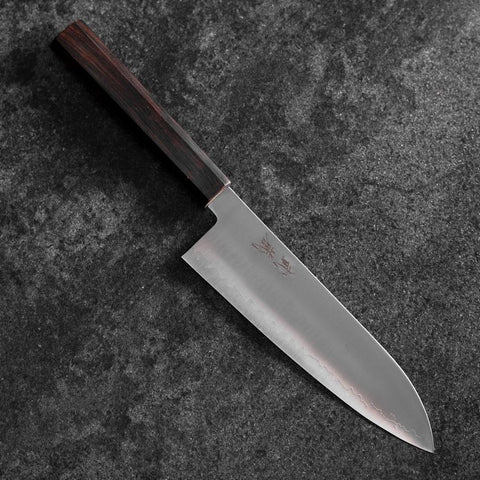 Santoku HAP-40 Polished Ebony Handle 180mm (7”)-[Musashi]-[Japanese-Kitchen-Knives]