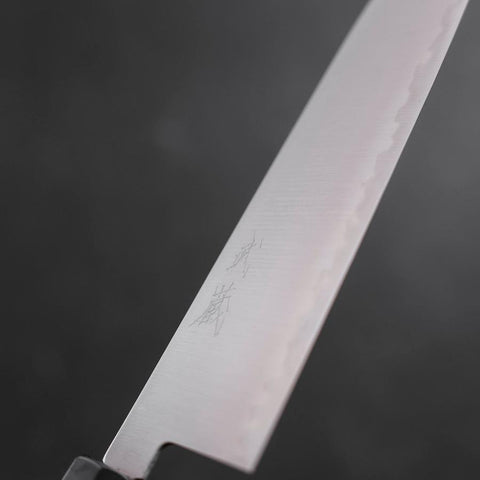 Santoku HAP-40 Polished Büffelhorn und Ebenholz Griff 180mm-[Musashi]-[Japan-Küchenmesser]