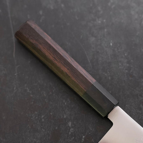 Santoku HAP-40 Polished Büffelhorn und Ebenholz Griff 180mm-[Musashi]-[Japan-Küchenmesser]