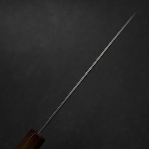 Santoku HAP-40 Tsuchime Red Urushi Handle 180mm-[Musashi]-[Japanese-Kitchen-Knives]