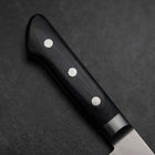 Santoku Molybdän Poliert Lila Westlicher Griff 180mm-[Musashi]-[Japan-Küchenmesser]