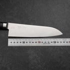 Santoku Molybdän Poliert Lila Westlicher Griff 180mm-[Musashi]-[Japan-Küchenmesser]