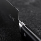 Santoku Molybdän Poliert Schwarzer Westlicher Griff 160mm-[Musashi]-[Japan-Küchenmesser]