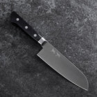 Santoku Molybdän Poliert Schwarzer Westlicher Griff 160mm-[Musashi]-[Japan-Küchenmesser]