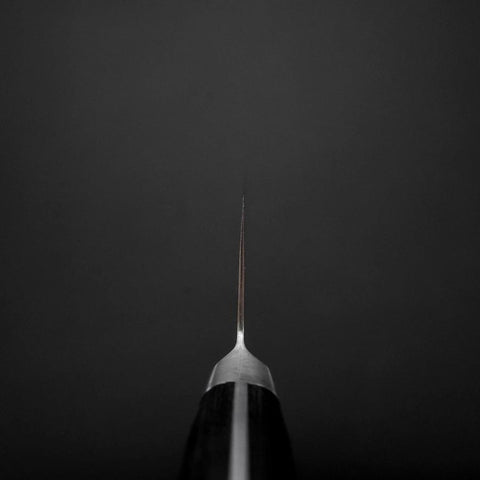 Santoku Molybdän Poliert Schwarzer Westlicher Griff 175mm-[Musashi]-[Japan-Küchenmesser]
