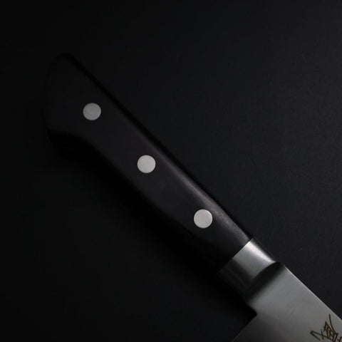 Santoku Molybdän Poliert Schwarzer Westlicher Griff 175mm-[Musashi]-[Japan-Küchenmesser]