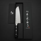 Santoku Molybdän Poliert Schwarzer Westlicher Griff 175mm-[Musashi]-[Japan-Küchenmesser]
