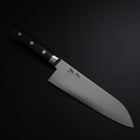 Santoku Molybdän Poliert Schwarzer Westlicher Griff 175mm-[Musashi]-[Japan-Küchenmesser]