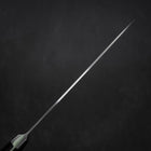 Santoku Molybdän Poliert Schwarzer Westlicher Griff 180mm-[Musashi]-[Japan-Küchenmesser]
