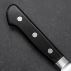 Santoku Molybdän Poliert Schwarzer Westlicher Griff 180mm-[Musashi]-[Japan-Küchenmesser]