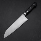 Santoku Molybdenum Polished Western Black Handle 180mm (7”)-[Musashi]-[Japan-Küchenmesser]