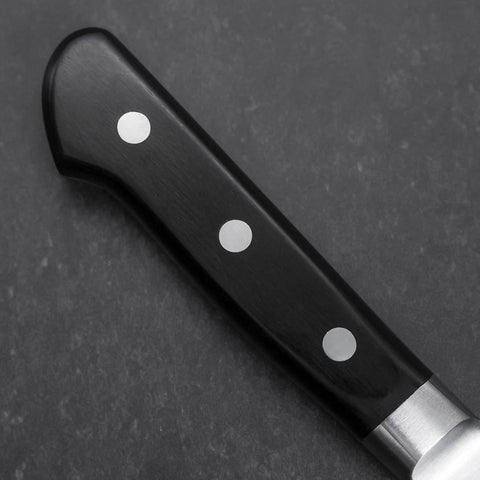 Santoku Molybdenum Polished Western Black Handle 180mm (7”)-[Musashi]-[Japan-Küchenmesser]