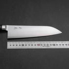 Santoku Molybdenum Polished Western Black Handle 180mm (7”)-[Musashi]-[Japan-Küchenmesser]
