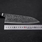 Santoku SG-2 Black Damascus Western Ebony Handle 180mm (7”)-[Musashi]-[Japan-Küchenmesser]