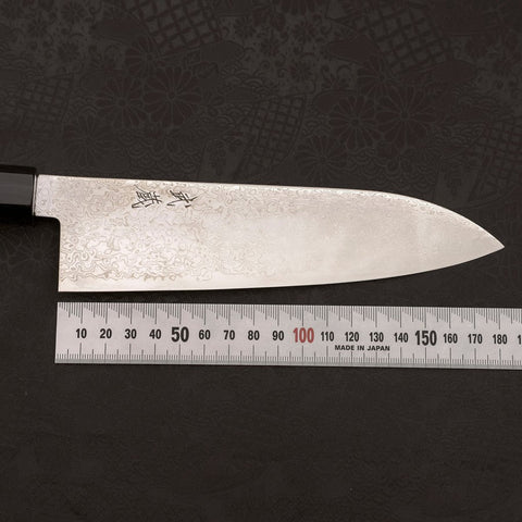 Santoku SG-2 Damascus Buffalo Wenge Handle 180mm-[Musashi]-[Japan-Küchenmesser]
