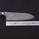 Santoku SG-2 Damast Blauer Türkis Griff 170mm-[Musashi]-[Japan-Küchenmesser]