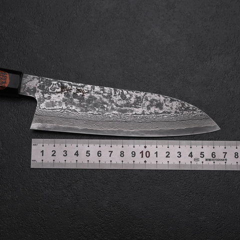 Santoku SG-2 Damast Ebenholz Griff 165mm-[Musashi]-[Japan-Küchenmesser]
