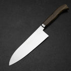 Santoku SG-2 Damast Goldener Westlicher Ebenholz Griff 180mm-[Musashi]-[Japan-Küchenmesser]