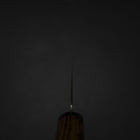 Santoku SG-2 Damast Goldener Westlicher Ebenholz Griff 180mm-[Musashi]-[Japan-Küchenmesser]