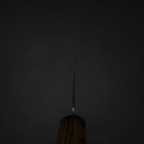 Santoku SG-2 Damast Goldener Westlicher Ebenholz Griff 180mm-[Musashi]-[Japan-Küchenmesser]