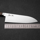 Santoku SG-2 Damast Goldener Westlicher Ebenholz Griff 180mm-[Musashi]-[Japan-Küchenmesser]