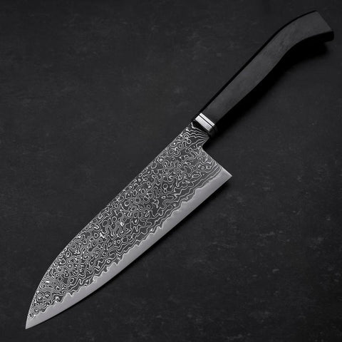 Santoku SG-2 Kurozome Damast Ebenholz Griff 180mm-[Musashi]-[Japan-Küchenmesser]