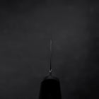 Santoku SG-2 Kurozome Damast Ebenholz Griff 180mm-[Musashi]-[Japan-Küchenmesser]