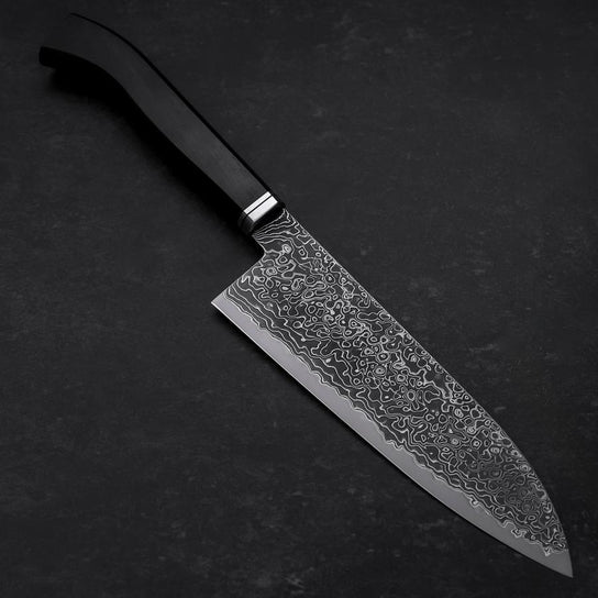 Santoku SG-2 Kurozome Damast Ebenholz Griff 180mm