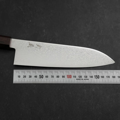 Santoku SG-2 Nickel Damascus Ebony Handle 180mm (7”)-[Musashi]-[Japan-Küchenmesser]