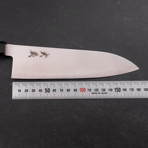 Santoku SG-2 Polished Buffalo Zelkova Handle 180mm (7”)-[Musashi]-[Japanese-Kitchen-Knives]