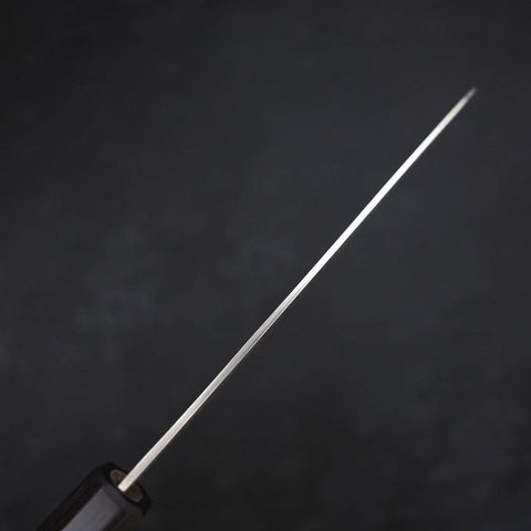 Santoku SG-2 Schwarzer Damast Büffelhorn und Walnussholz Griff 165mm-[Musashi]-[Japan-Küchenmesser]