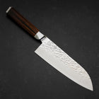 Santoku SG-2 Tsuchime Damast Oktogonaler Mahagoni Griff 180mm-[Musashi]-[Japan-Küchenmesser]