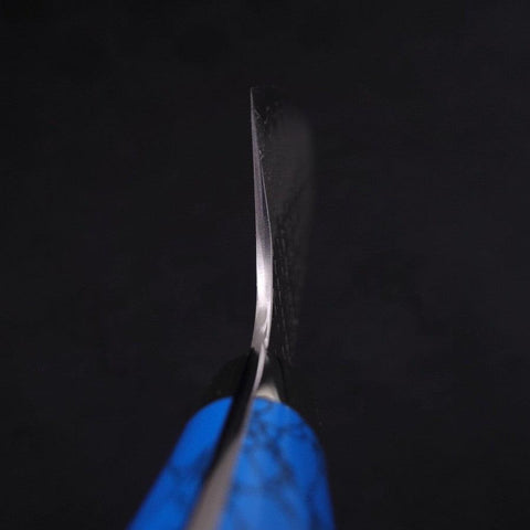 Santoku SG-2 Tsuchime Turquoise Blue Handle 170mm-[Musashi]-[Japan-Küchenmesser]