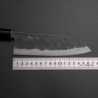 Santoku SK Steel Kurouchi Kurigata Magnolia Handle 165mm (6.5”)-[Musashi]-[Japan-Küchenmesser]