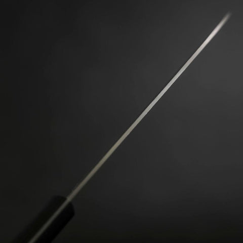 Santoku SK Steel Poliert Westlicher Schwarzer Griff 135mm-[Musashi]-[Japan-Küchenmesser]
