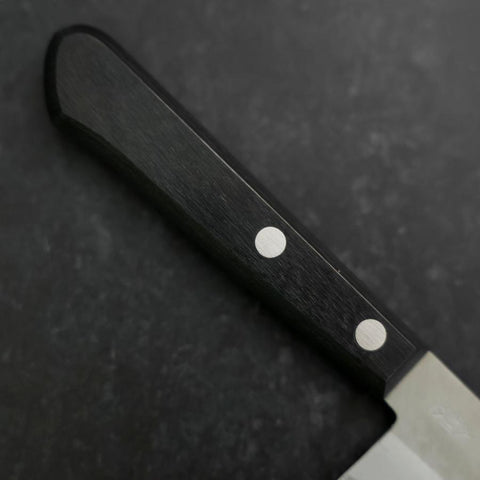 Santoku SK Steel Poliert Westlicher Schwarzer Griff 135mm-[Musashi]-[Japan-Küchenmesser]