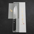 Santoku SKD12 Poliert Schwarzer Westlicher Griff 140mm-[Musashi]-[Japan-Küchenmesser]