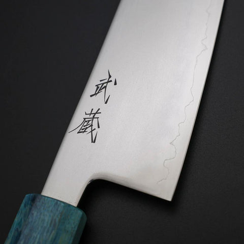 Santoku SLD Kagami Korallenstrand-Optik Griff 170mm-[Musashi]-[Japan-Küchenmesser]