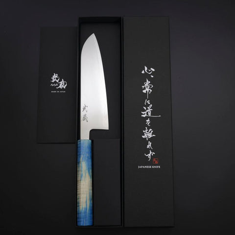 Santoku SLD Kagami Küstenoptik Griff 170mm-[Musashi]-[Japan-Küchenmesser]