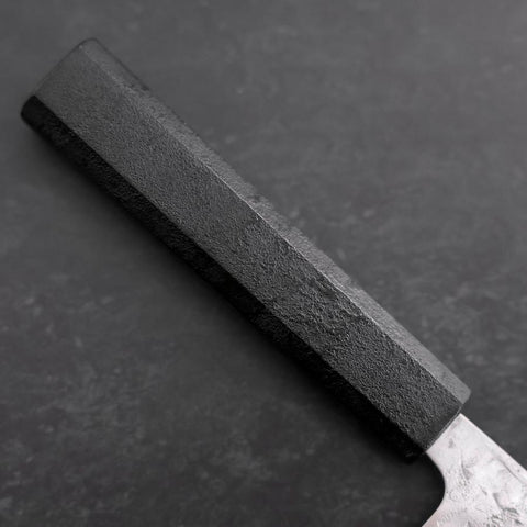 Santoku SLD Nashiji Washi Black Ishime Handle 165mm (6.5”)-[Musashi]-[Japan-Küchenmesser]