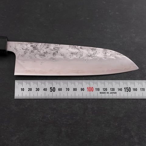 Santoku SLD Nashiji Washi Black Ishime Handle 165mm (6.5”)-[Musashi]-[Japan-Küchenmesser]