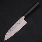 Santoku SLD Nashiji Washi Büffelhorn und Ebenholz Griff 165mm-[Musashi]-[Japan-Küchenmesser]
