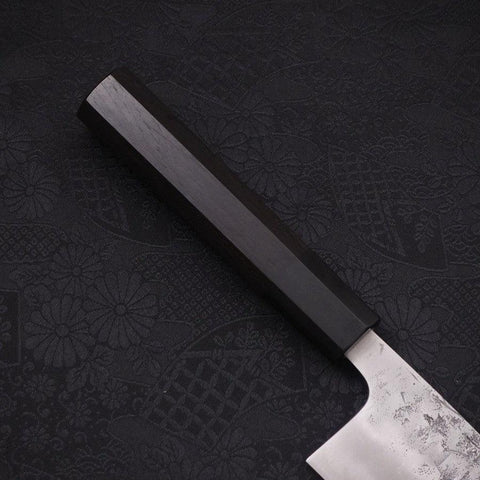 Santoku SLD Nashiji Washi Büffelhorn und Ebenholz Griff 165mm-[Musashi]-[Japan-Küchenmesser]