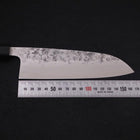 Santoku SLD Nashiji Washi Büffelhorn und Ebenholz Griff 165mm-[Musashi]-[Japan-Küchenmesser]