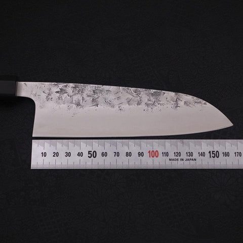 Santoku SLD Nashiji Washi Büffelhorn und Ebenholz Griff 165mm-[Musashi]-[Japan-Küchenmesser]