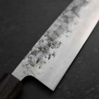 Santoku SLD Nashiji Washi Double Shitan Capped Cherry Handle 165mm (6.5”)-[Musashi]-[Japan-Küchenmesser]