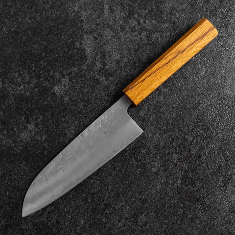 Santoku SLD Nashiji Washi Eichenholz Griff 165mm-[Musashi]-[Japan-Küchenmesser]
