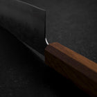 Santoku SLD Nashiji Washi Eichenholz Griff 165mm-[Musashi]-[Japan-Küchenmesser]